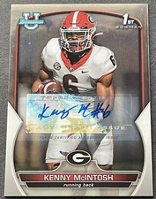 KENNY MCINTOSH 2022 BOWMAN UNIVERSITY 1ST BOWMAN ROOKIE AUTO GEORGIA BULLDOGS