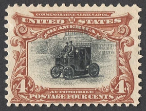 US Sc# 296 *MINT OG H* { 4c PAN-AMERICAN AUTOMOBILE } BEAUTY FROM 1901 CV$ 70.00 - Picture 1 of 2