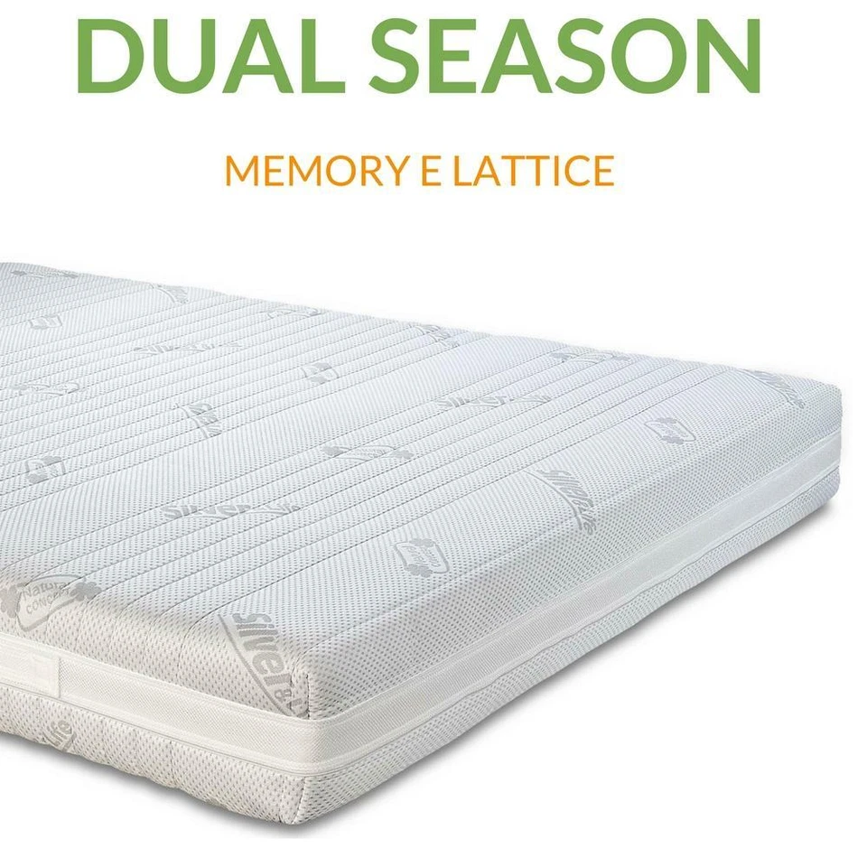 MATERASSO IN LATTICE E MEMORY DOPPIO COMFORT ADATTO A TUTTE LE STAGIONI - Immagine 1 di 1
