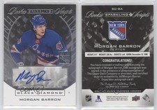 2021-22 Upper Deck Black Diamond Sparkling Scripts Morgan Barron Rookie Auto RC