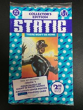 (5) STATIC #1 (Collector's Edition, 1st Shock app) Sealed DC Milestone 1993 LOT