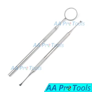AAPRO 2 Dental Tartar Calculus Plaque Tooth Scraper Remover/Mirror Exam Pr-283 - Picture 1 of 3