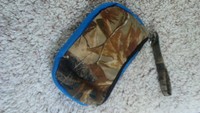 Realtree Camo Canvas Blue Wristlet Zipper Clutch Bag Wallet Country Girl 