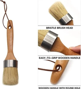 Chalk Paint Wax Brush- Round Paint Brush for DIY Projects - Picture 1 of 5