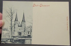 Delft - Oostpoort, Niederlande, alte Postkarte - Bild 1 von 2