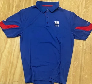 New York Giants VINTAGE Reebok NFL Sideline Crew Polo Shirt - Picture 1 of 5