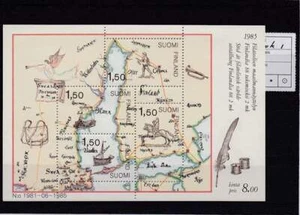 Finland postfris 1985 MNH block 1 - Finlandia '88 Helsinki - Bild 1 von 1