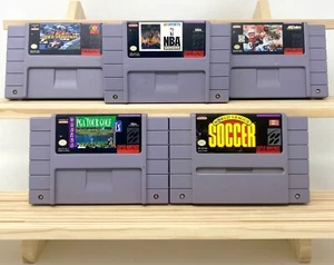Super Nintendo Challenge Lot - 5 Games - F1 Pole Position, PGA Tour Golf & More - Picture 1 of 17