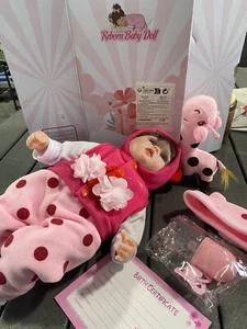 DOLL 21" VINYL REBORN BABY BRUNETTE GIRAFFE TODDLER GIRL **Missing Shoes** - Picture 1 of 7