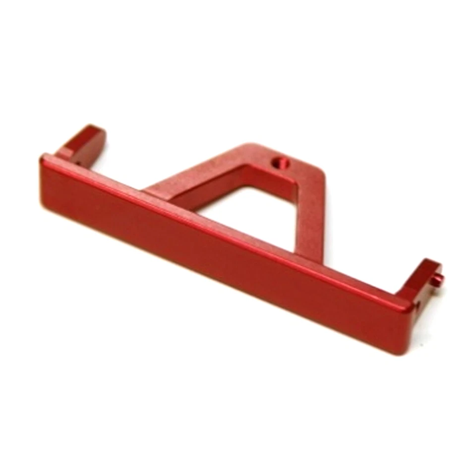 NEW STRC CNC Machined Aluminum Rear Chassis Rail Brace Red : SCX10 / SCX10 II - Image 1 of 1
