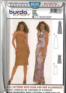 Patrón de costura Burda 8836 - Vestido en 2 longitudes - Sin cortar - Nuevo - Imagen 1 de 2