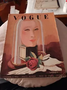 VOGUE 1. November 1934 Zeilinger Cecil Beaton Gräfin von der Klippe Huene Louise - Bild 1 von 10