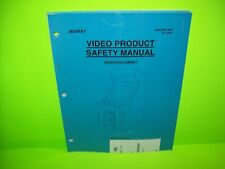 Midway Original Video Product Safety Arcade Game Manual 1997 In Multi Languages