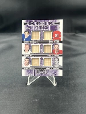 2020 LEAF SENSATIONAL STIX 8/12 LUMBER KINGS HULL MIKITA MAHOVLICH BELIVEAU ULL - Image 1 of 2