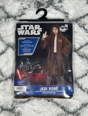 Disfraz de bata con capucha Jedi de Star Wars Cosplay niño OSFA *NUEVO* Foto 1 de 4