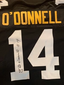 Vtg Starter NEIL O'DONNELL  Authentic Pittsburgh Steelers Jersey NWT AUTO SIGNED - Picture 1 of 7