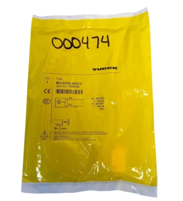 NEW TURCK BI2-Q10S-AZ31X SENSOR BI2Q10SAZ31X IDENT-NO 1309100 - Image 1 of 3