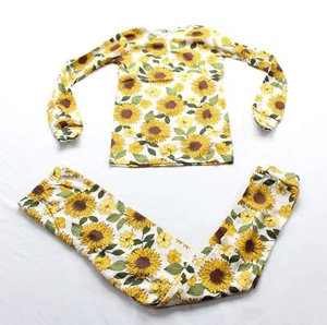 The Children's Place Girl's Sunflower Henley Snug Fit PJ's EJ2 White Medium NWT - Picture 1 of 8