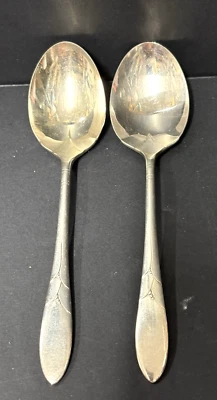 Comunidad "Lady Hamilton" 2 cucharas de azúcar 6 pulgadas plato de plata de colección años 30 Foto 1 de 4