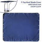 T-top Mount Roof Shade Cover Dark Blue Yacht Awning Cloth Boat Sun Shade 600D US