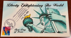 #2599 Statue of Liberty FDC Hand-Painted Collins Perfect - Picture 1 of 1