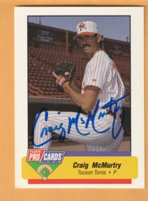 Craig McMurtry Tucson Toros AUTO Signed 1994 Fleer AAA All-Star Card Troy Texas - Image 1 of 2