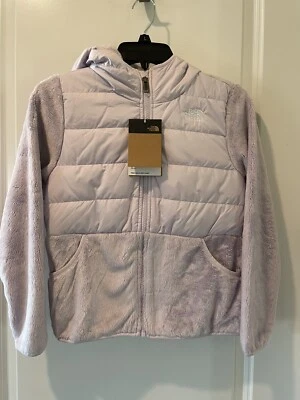 Chaqueta Sherpa Mashup The North Face Niñas Con Capucha Cremallera Completa Lavanda Niebla Talla L Foto 1 de 4