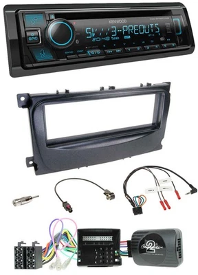 Kenwood Bluetooth USB CD Lenkrad DAB Autoradio für Ford C-Max Can 07-10 Focus sc - Bild 1 von 4