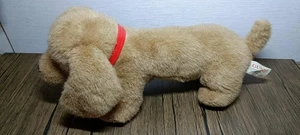 Gund vintage Tan Dachshund Doxie Puppy Dog with Red Collar plush (L) - Picture 1 of 5