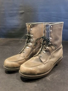 Leather Boots TED WILLIAMS SEARS Size 12 D Mens Hunting Hiking Lace Vintage - Picture 1 of 10