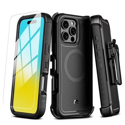 for iPhone 16 Pro Max Case,Maverick Series Case with Belt Clip Holster,[Compa... - Image 1 of 4