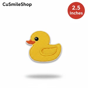 Parche de hierro vintage de carrera de patos de goma de 2,5" juguetes juegos caza de col rota - Imagen 1 de 4