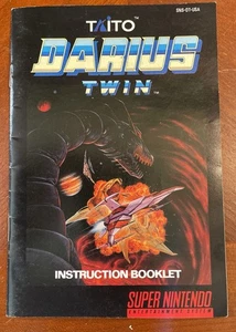 Super NES Darius Twin Booklet. Book Only No Game - Picture 1 of 1