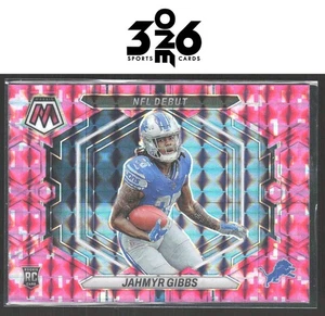 Jahmyr Gibbs 2023 Panini Mosaic Camo Pink Mosaic #ND-10 - Picture 1 of 2