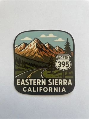 Наклейка Highway 395 Eastern Sierra Nevada Mountains California - Изображение 1 из 4