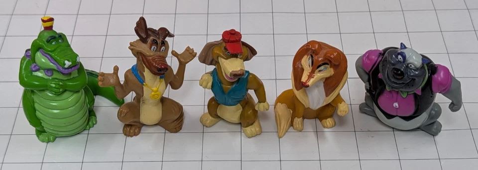 Juego de 5 figuras de PVC Wendy’s All Dogs Go To Heaven 1989 de colección No Girl McDonald’s Foto 1 de 4