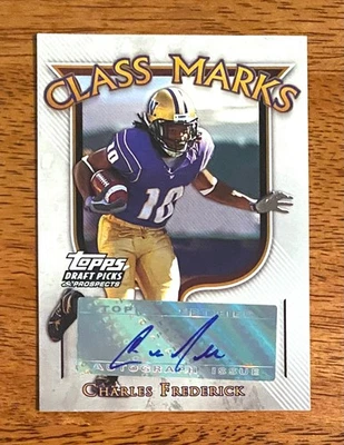 Charles Frederick 2005 Topps DPP Class Marks Autograph NY Giants - image 1 of 2