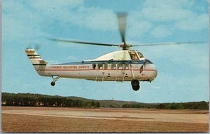 c1960s "CHICAGO HELICOPTER AIRWAYS" Postcard O'Hare Field / Sikorsky S-58C - Imagen 1 de 2