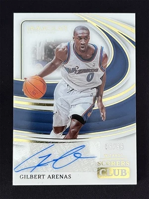 99/99 ≈1/1 2023-24 Panini Immaculate Collection Gilbert Arenas Scorers Club Auto - Image 1 of 2
