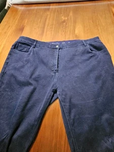 THOMAS COOK Ladies 22 Stretch Navy Jeans - No Gap Comfort Waistband - Picture 1 of 7