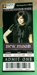 TWILIGHT NEW MOON ALICE CULLEN ASHLEY GRN MANN THEATRES OFFICIAL SOUVENIR TICKET - Picture 1 of 2