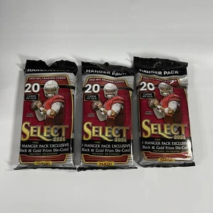 (3) 2021 Panini Select NFL Football Hanger Packs Exclusive Black & Gold Die-Cuts - Picture 1 of 4