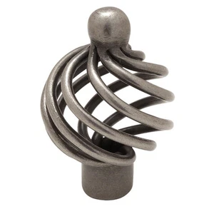 Cosmas Cabinet Hardware Weathered Nickel Birdcage Knobs #9994WN - Picture 1 of 1