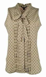 Top Lauren Ralph Lauren Estampado Foulard Georgette Sin Mangas M L XL Gris Nuevo con Etiquetas (18) - Imagen 1 de 2