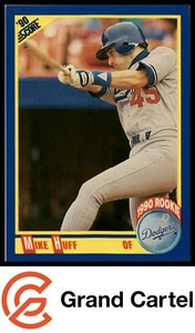 1990 Score #597 Mike Huff RC - Los Angeles Dodgers GRAND-CARTEL - Picture 1 of 2