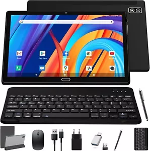 Tablet Android 10 pulgadas Tablet con 2 ranuras SIM 1 SD 64GB ROM TF 512GB Set B1339 - Imagen 1 de 5