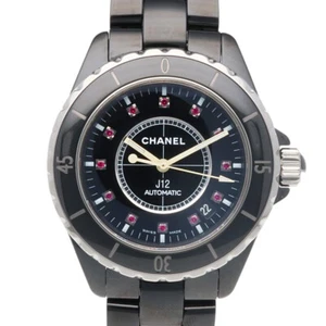 CHANEL J12 Watches H1635 Stainless Steel ceramic 12P Ruby Overhauled used - Picture 1 of 11