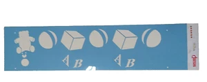 Stencil per cameretta bambini- misure cm 80 X 21- materiale acetato - Foto 1 di 1