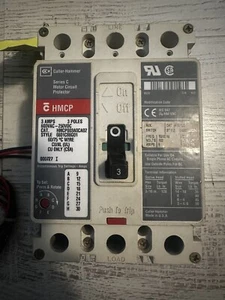 EATON / CUTLER HAMMER HMCP003A0CA02, MCCB, 3P/600 VAC -250 VDC/3A - 3 amperios - oferta - Imagen 1 de 7