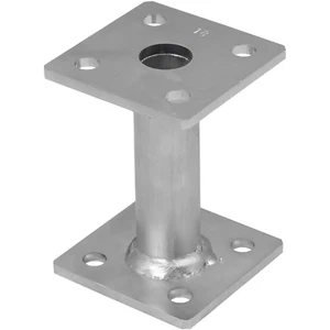 Bolt Down Elevated Post Base Support Heavy Duty 4mm Fence Foot Bracket DIYUK - Picture 1 of 13